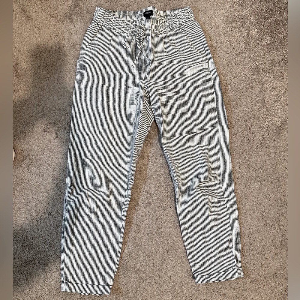 J Crew Slim Leg Linen Pants - size 2